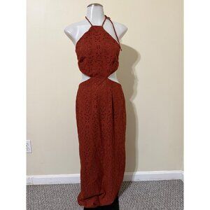 Rumer the label Revolve Rumer Sienna Halter Maxi Dress Small NWOT